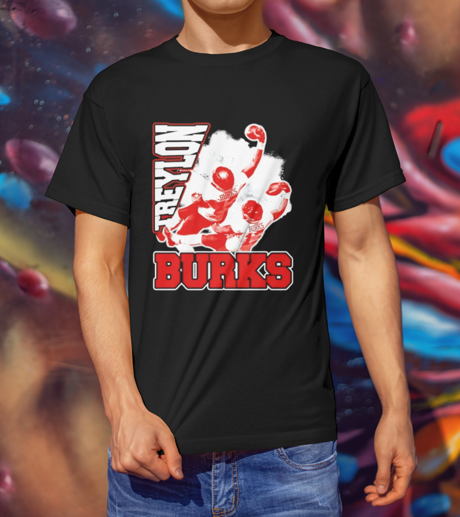 Treylon Burks Washington Commanders Burks Football Action T-Shirt