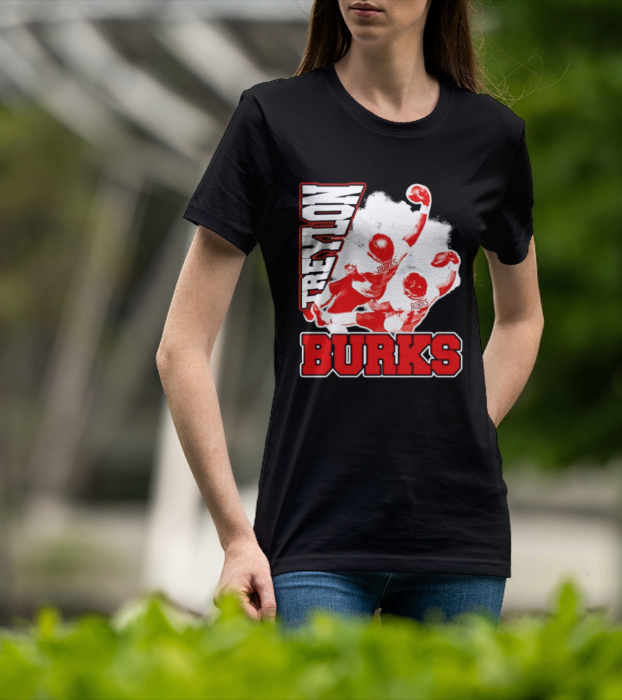 Treylon Burks Washington Commanders Burks Football Action T-Shirt