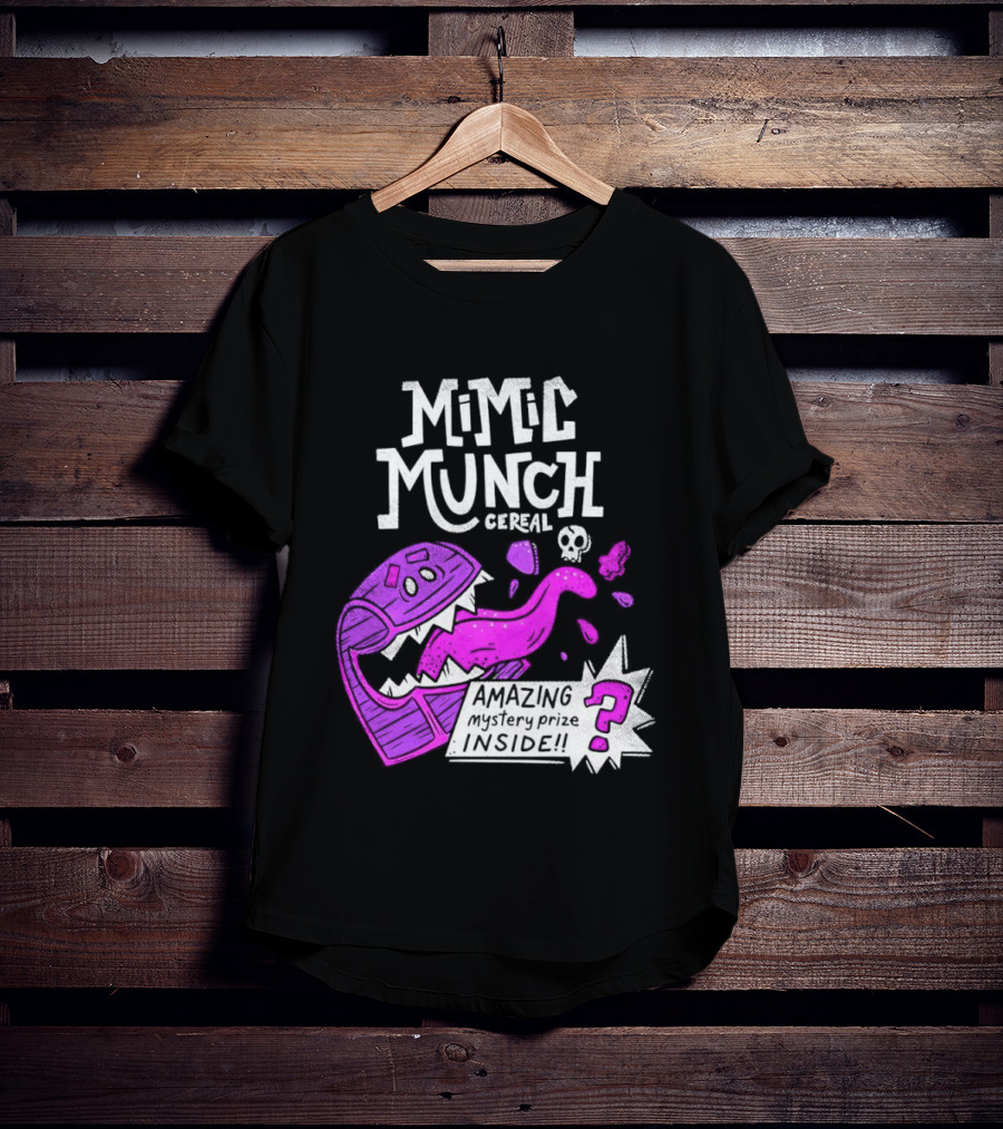 Mimic Munch Cereal Amazing Mystery Prize Inside Dungeons And Dragons T-Shirt