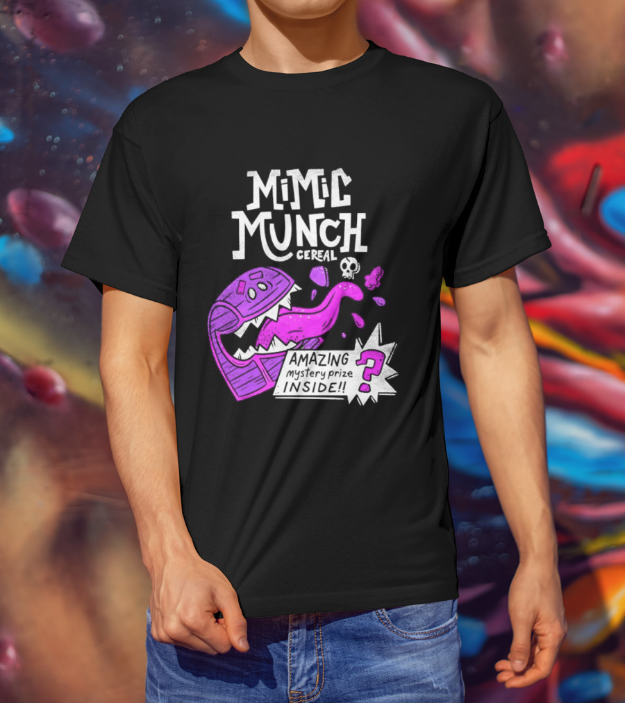 Mimic Munch Cereal Amazing Mystery Prize Inside Dungeons And Dragons T-Shirt