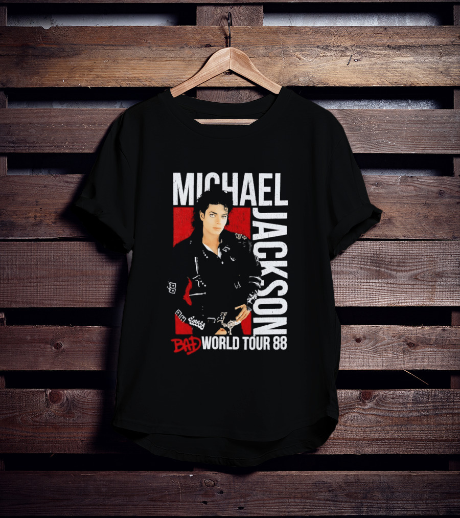 Michael Jackson Bad World Tour 1988 Live Concert Memorabilia T-Shirt