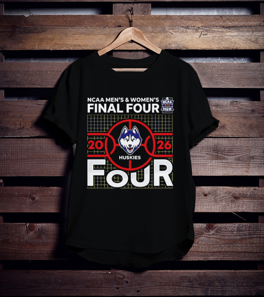 NCAA Men's & Women's Final Four 2026 Huskies Basketball T-Shirt