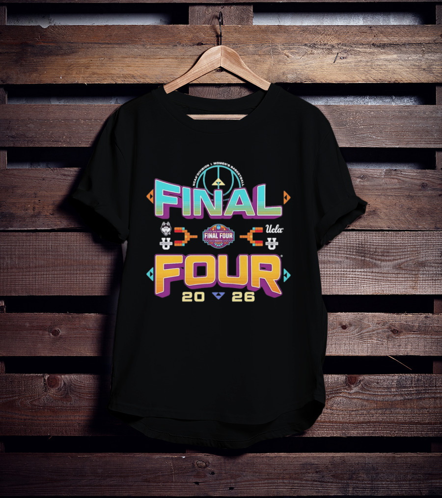 Peace Sign March Madness Final Four 2026 Women's NCAA Basketball Tournament UConn Vs UCLA T-Shirt