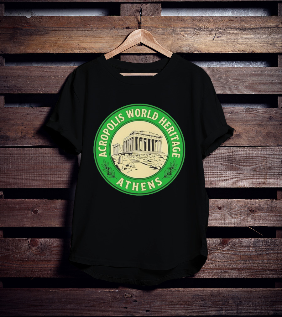 Acropolis World Heritage Athens Iconic Parthenon Landmark T-Shirt