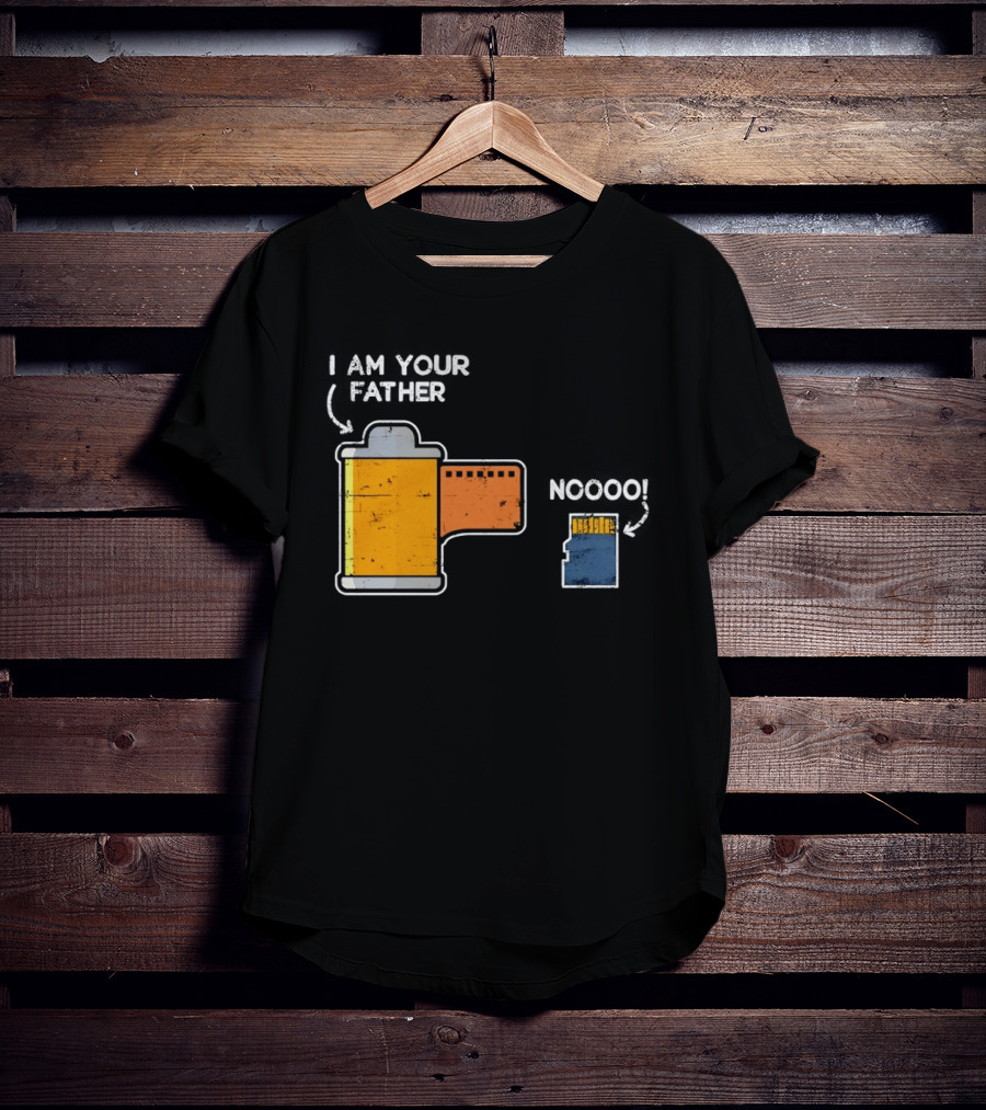 I Am Your Father Film Roll MicroSD Noooo Star Wars T-Shirt