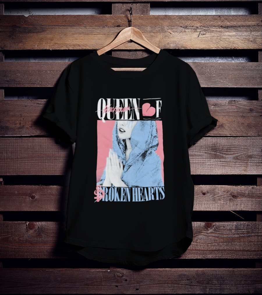 Blackbear Queen Of Broken Hearts Prayer Design With Pink And Blue Aesthetic T-Shirt