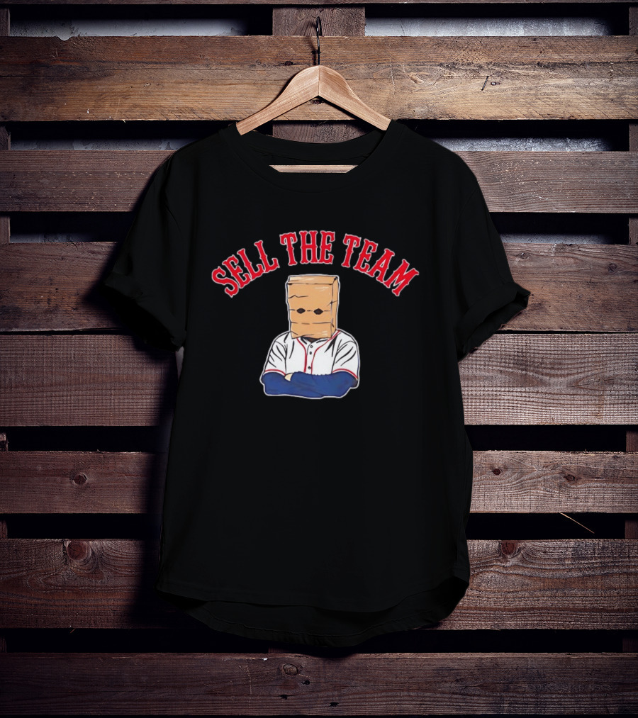 Boston Red Sox Sell The Team Bag Head Baseball Fan Protest T-Shirt