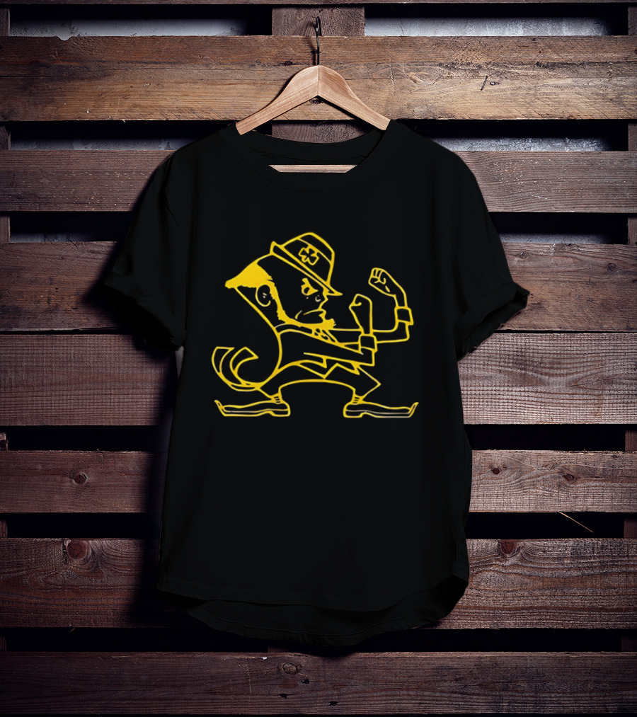 Marcus Freeman Notre Dame Fighting Irish Leprechaun T-Shirt