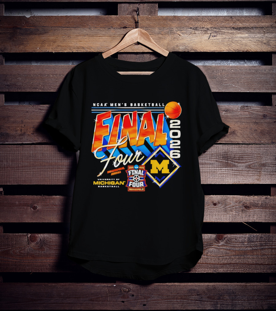 NCAA Men's Basketball 2026 Final Four Michigan Wolverines Indianapolis T-Shirt