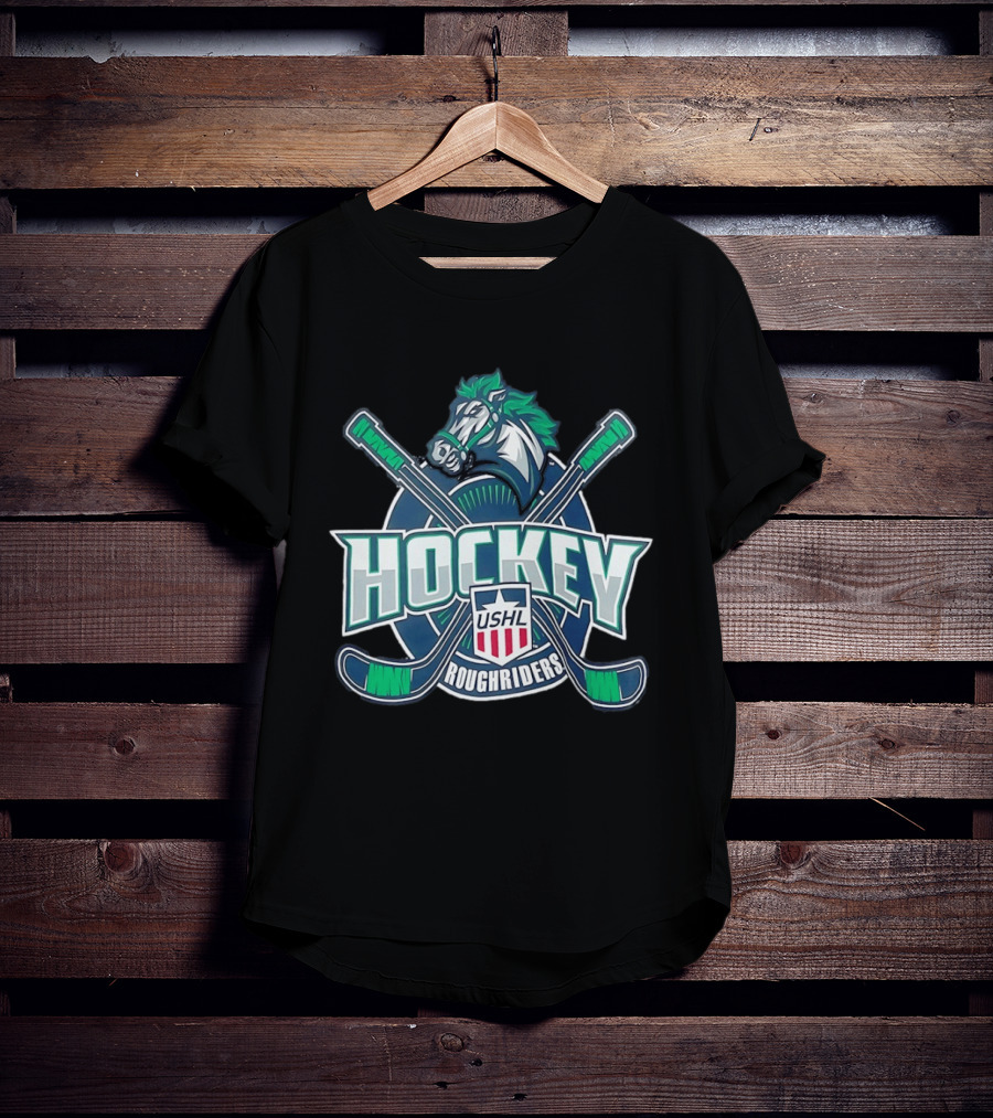 USHL Cedar Rapids RoughRiders Hockey Team T-Shirt