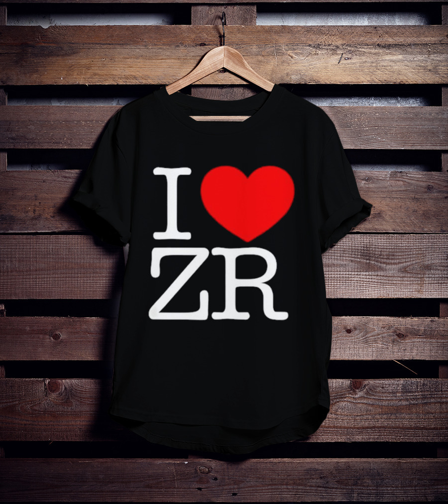 I Love ZR Red Heart T-Shirt