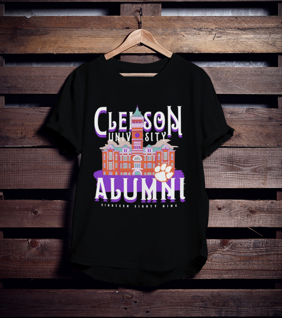 Clemson University Alumni Eighteen Eighty Nine Campus Tigers T-Shirt