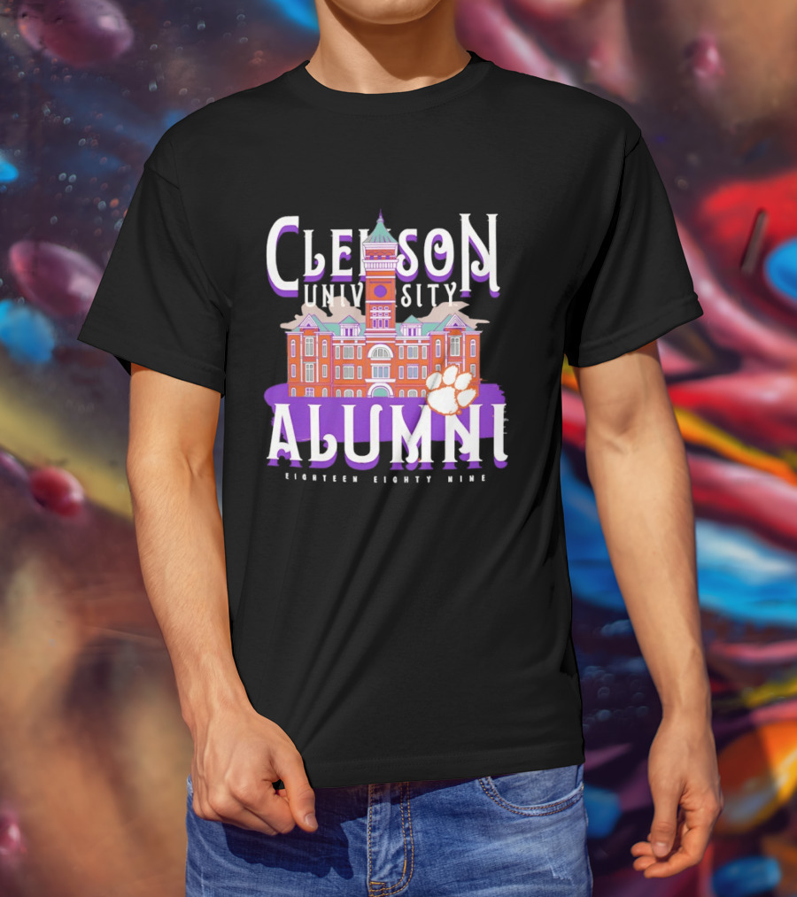 Clemson University Alumni Eighteen Eighty Nine Campus Tigers T-Shirt
