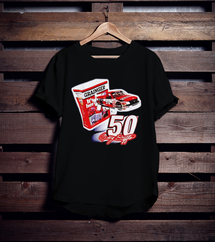 Grainger NASCAR 50 Greg Biffle Racing Car It's Here T-Shirt