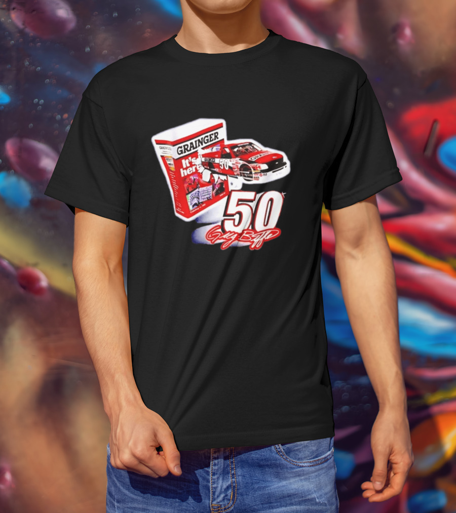Grainger NASCAR 50 Greg Biffle Racing Car It's Here T-Shirt