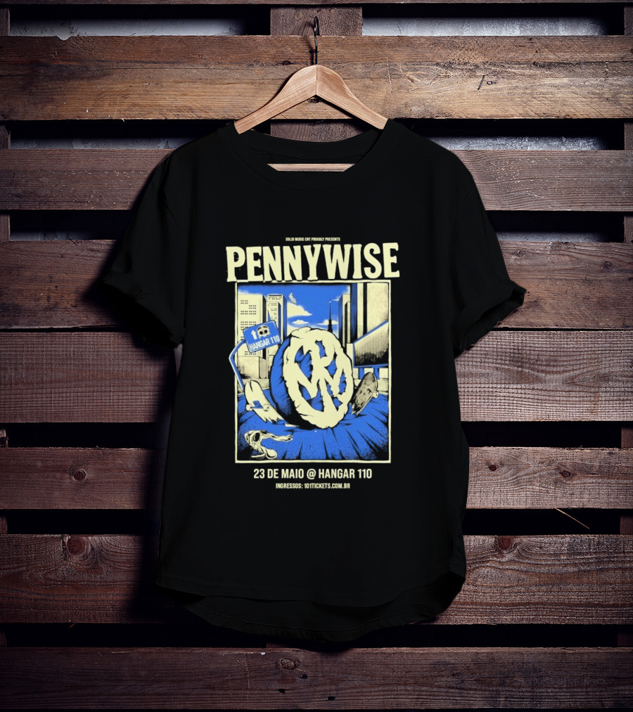 Pennywise We Are One Tour Sao Paulo Brazil Hangar 110 May 23 2026 T-Shirt