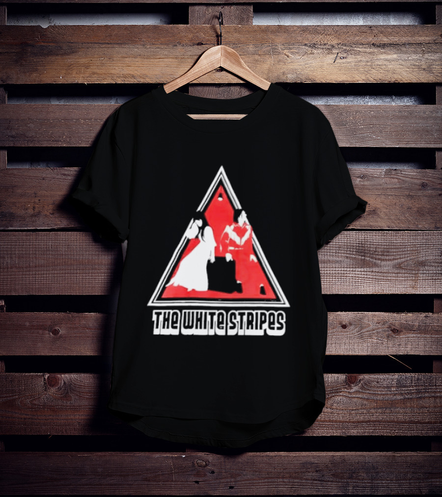 The White Stripes Triangle Red And White Duo T-Shirt