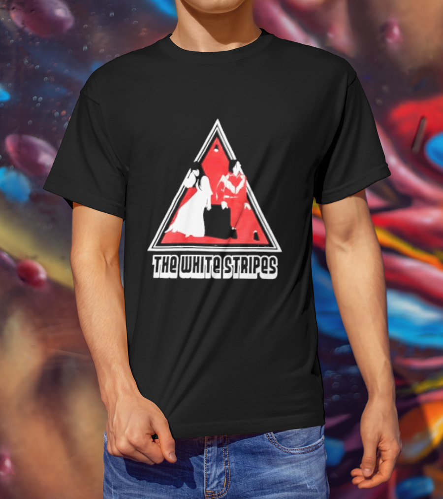 The White Stripes Triangle Red And White Duo T-Shirt