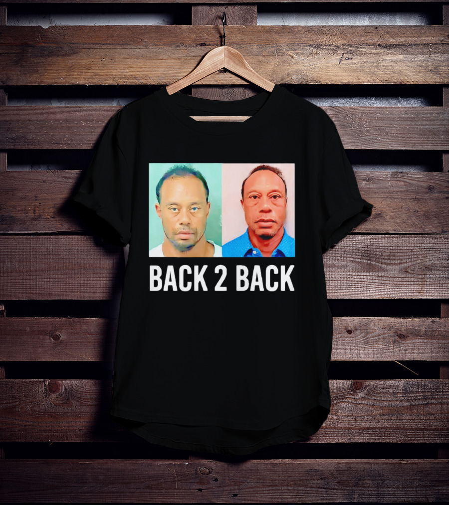 Tiger Woods Back 2 Back Shot Photo Collage T-Shirt