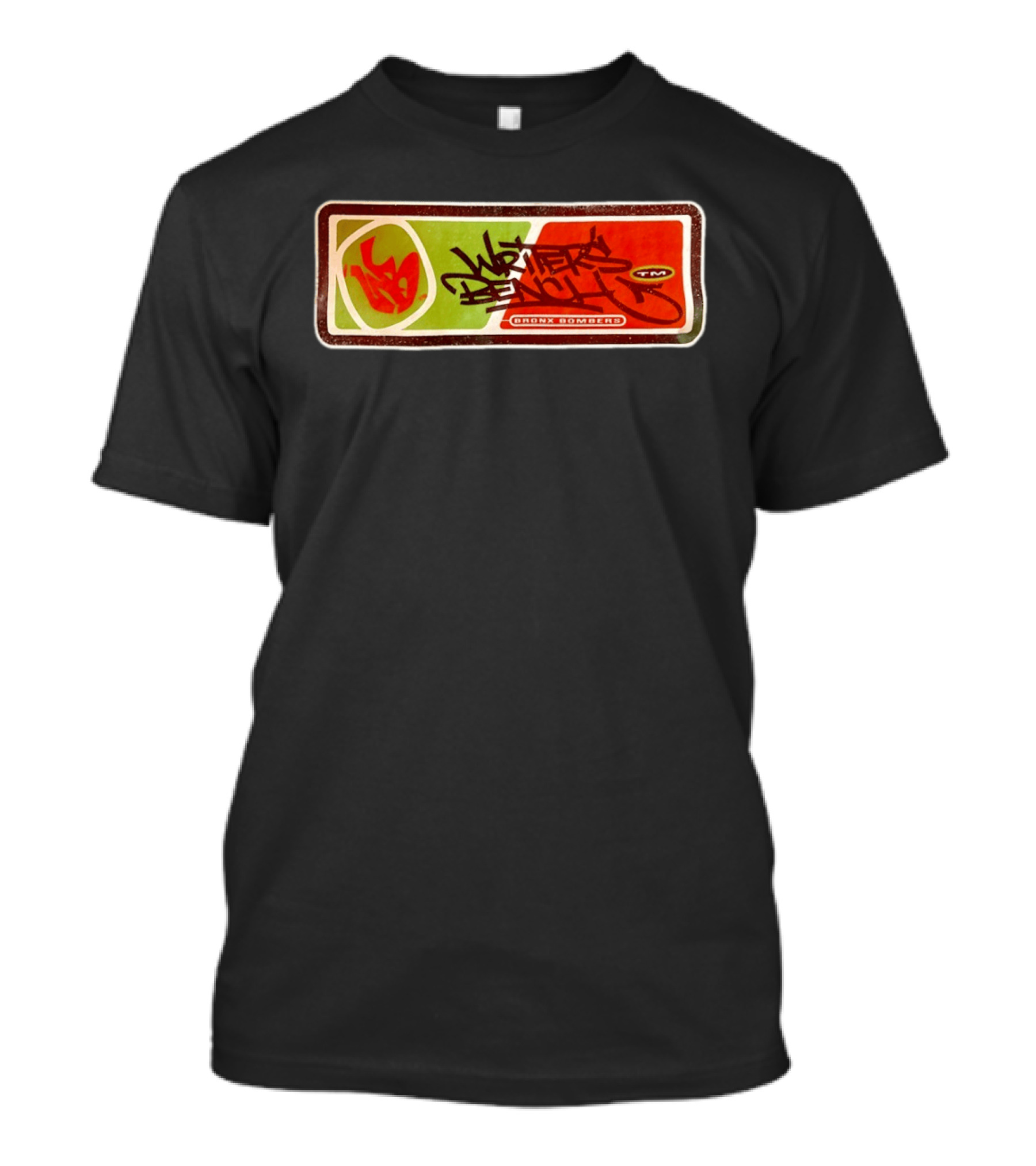 Writers Bench Bronx Bombers Graffiti TM Red Green Rectangle T-Shirt