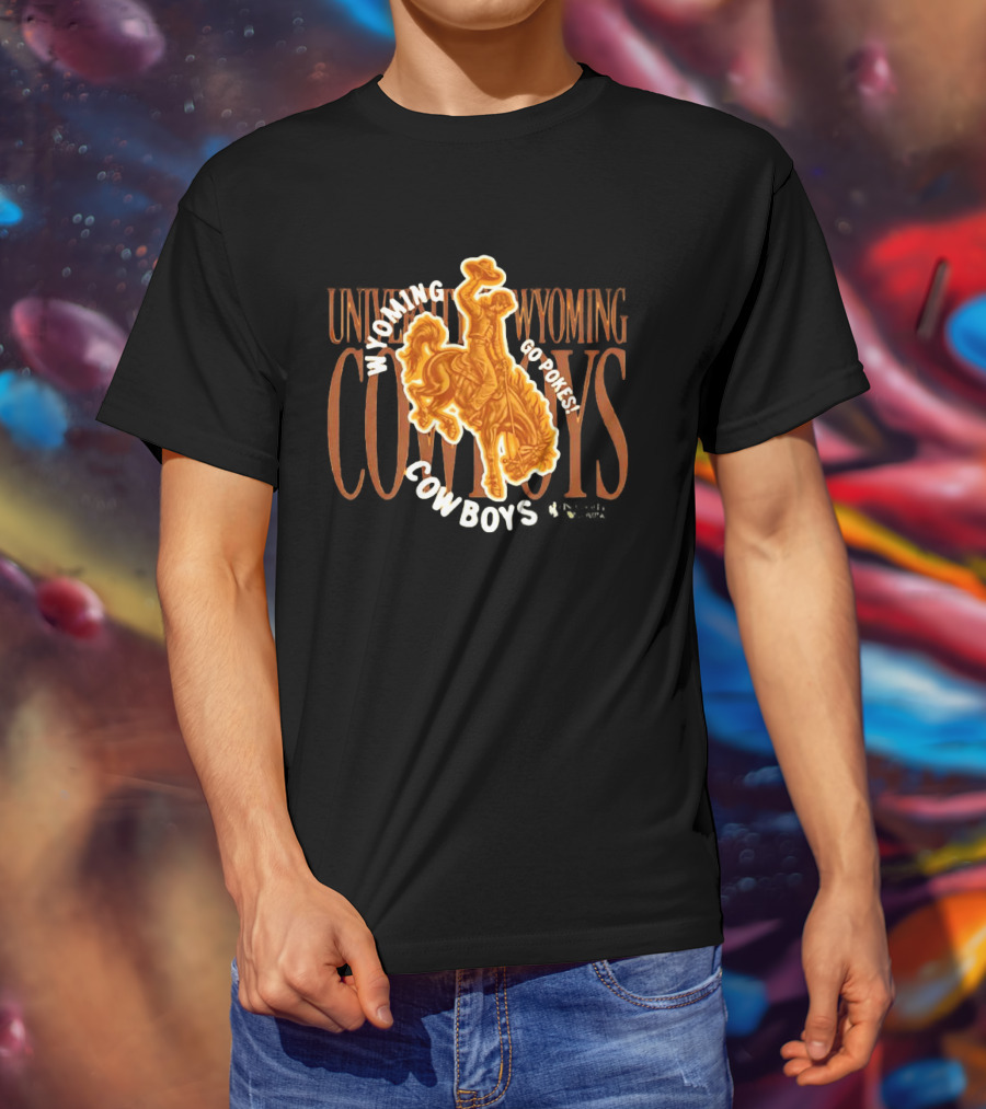 University Of Wyoming Cowboys Go Pokes Rodeo Spirit T-Shirt
