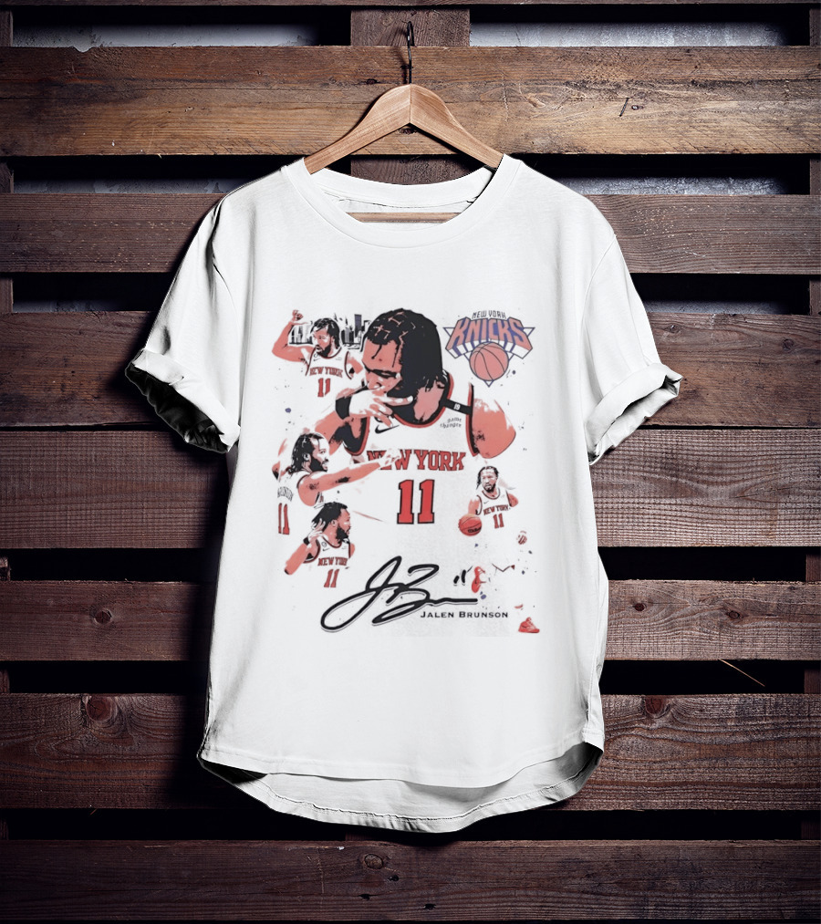 Jalen Brunson New York Knicks 11 NBA Basketball Signature Knicks T-Shirt
