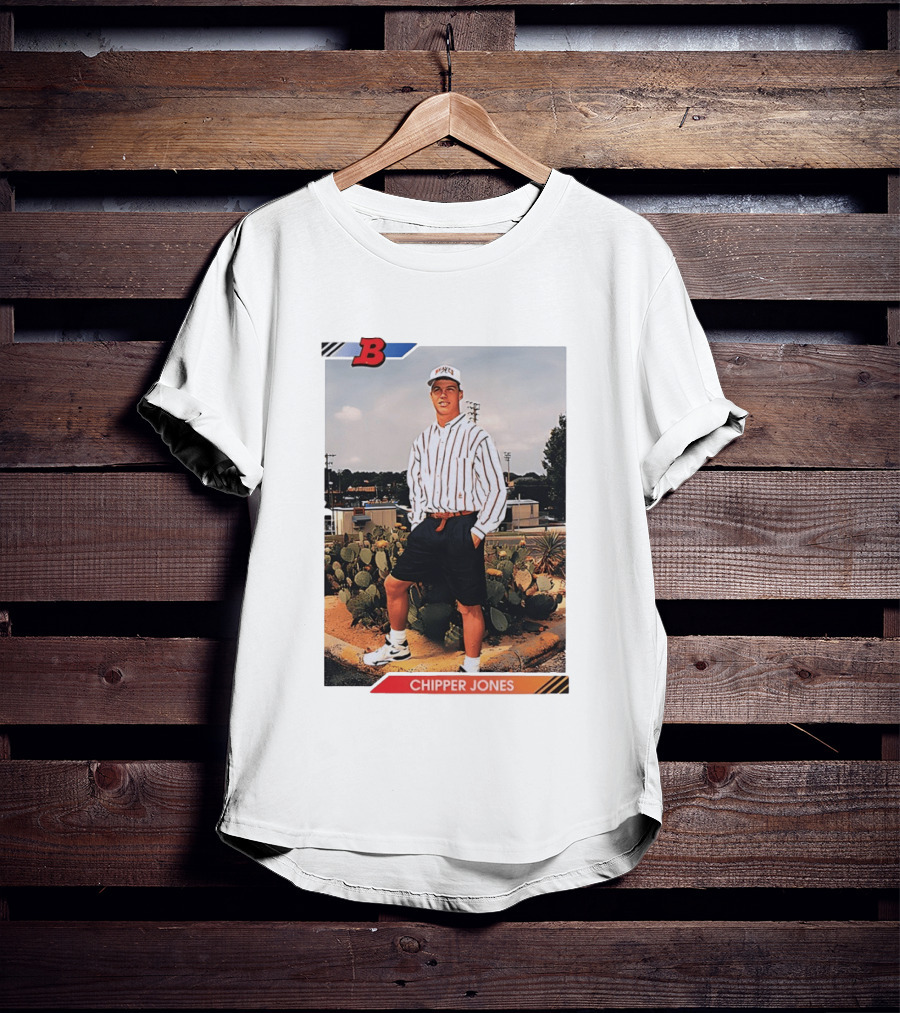 Chipper Jones Rookie Card Braves Baseball Legend T-Shirt