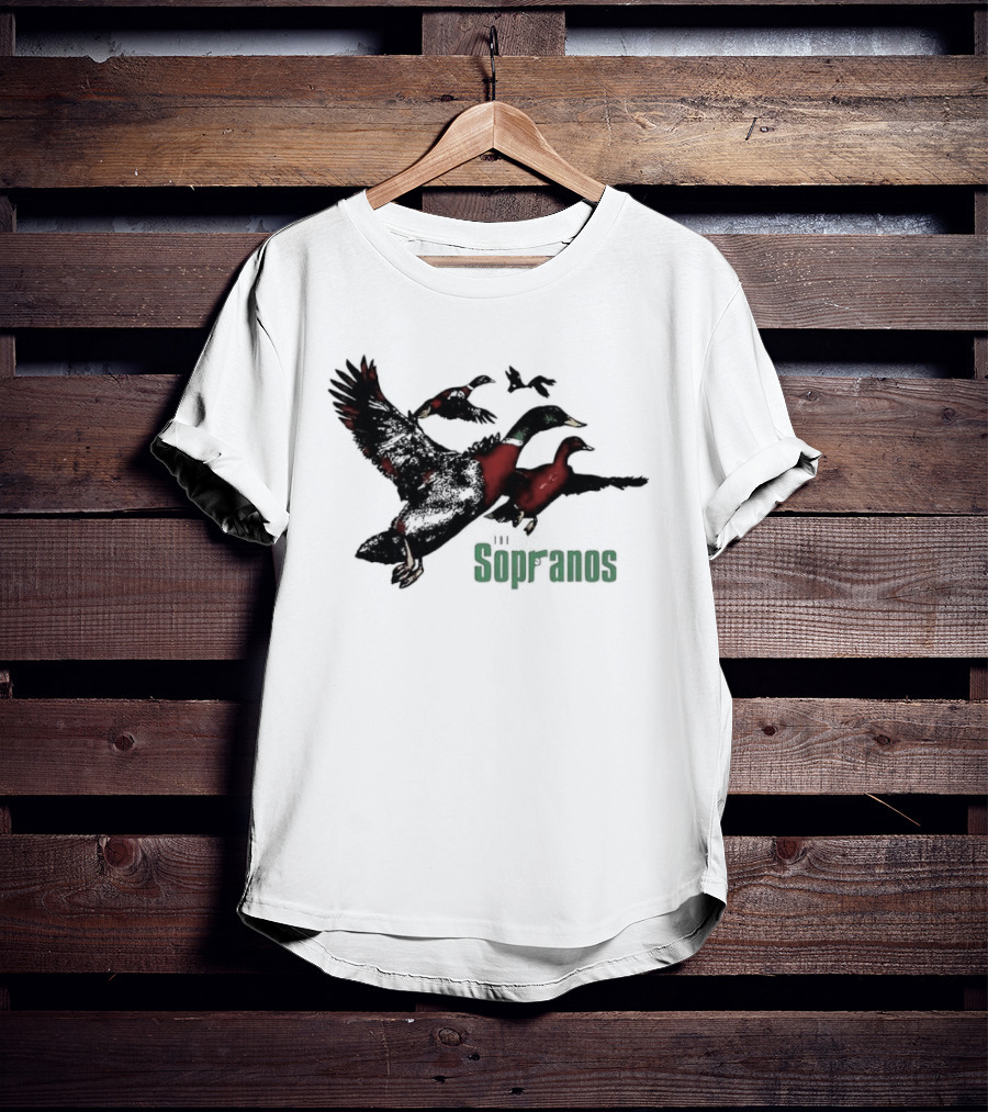 Sopranos Ducks Dr Melfi Depression Mallard Classic TV Series Reference T-Shirt