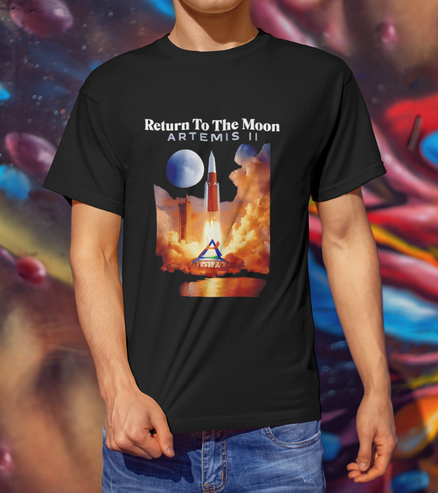 Artemis II Return To The Moon Rocket Launch NASA Mission T-Shirt