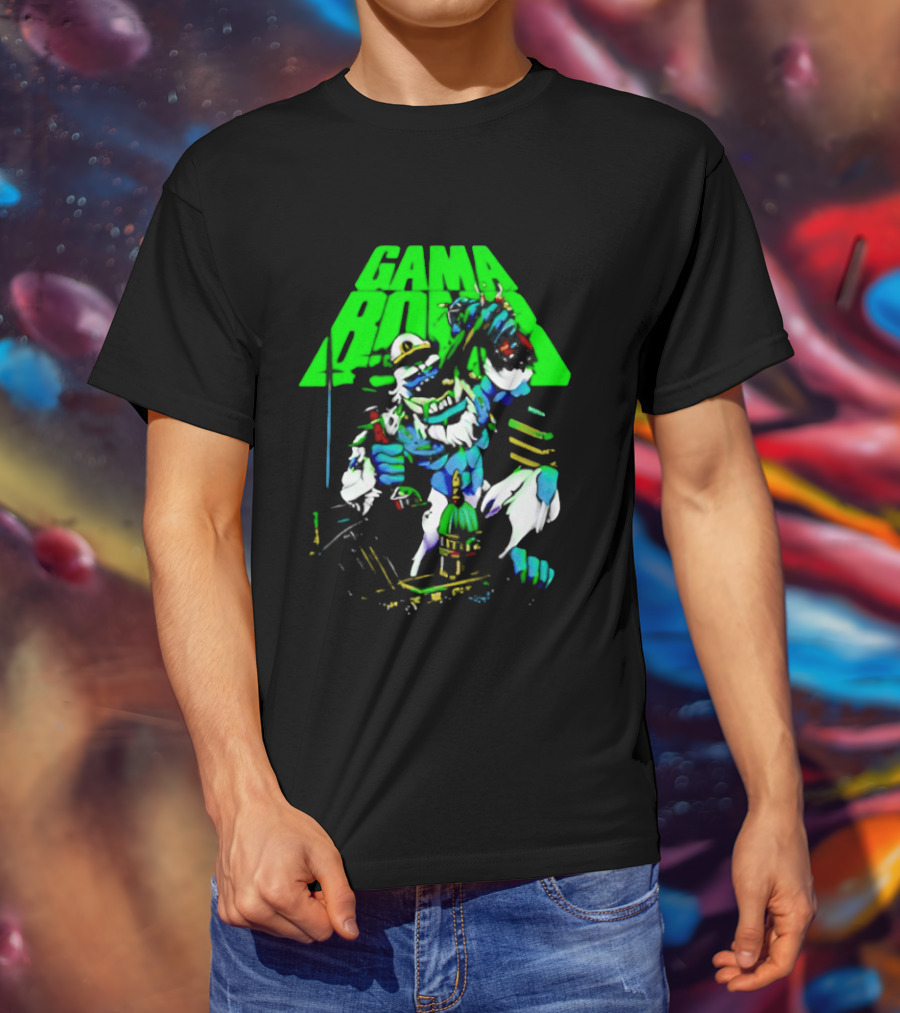 Gama Bomb Drink Up Skeleton Monster Cheers T-Shirt