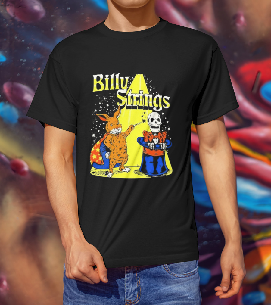 Billy Strings Rabbit Magician Skeleton Star Cape T-Shirt