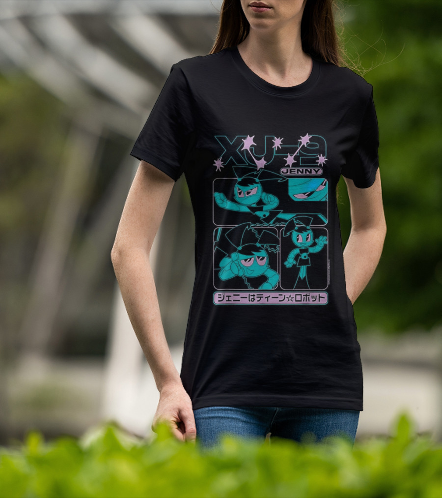 My Life As A Teenage Robot XJ 9 Kanji Retro Cartoon T-Shirt