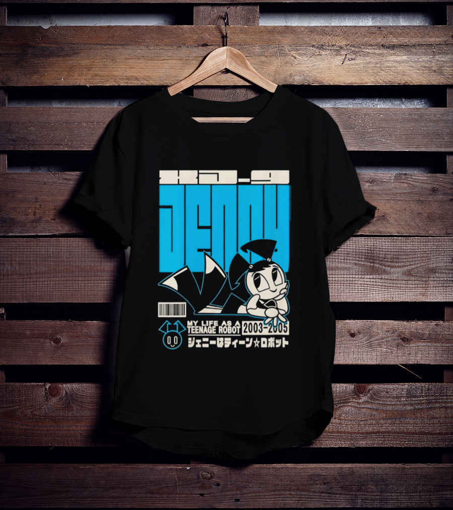 Jenny Kanji My Life As A Teenage Robot 2003 2005 Retro Manga Anime T-Shirt