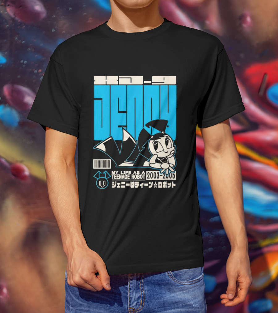 Jenny Kanji My Life As A Teenage Robot 2003 2005 Retro Manga Anime T-Shirt