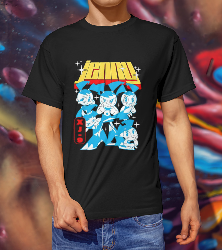 Jenny XJ 9 My Life As A Teenage Robot Blue Transformation T-Shirt
