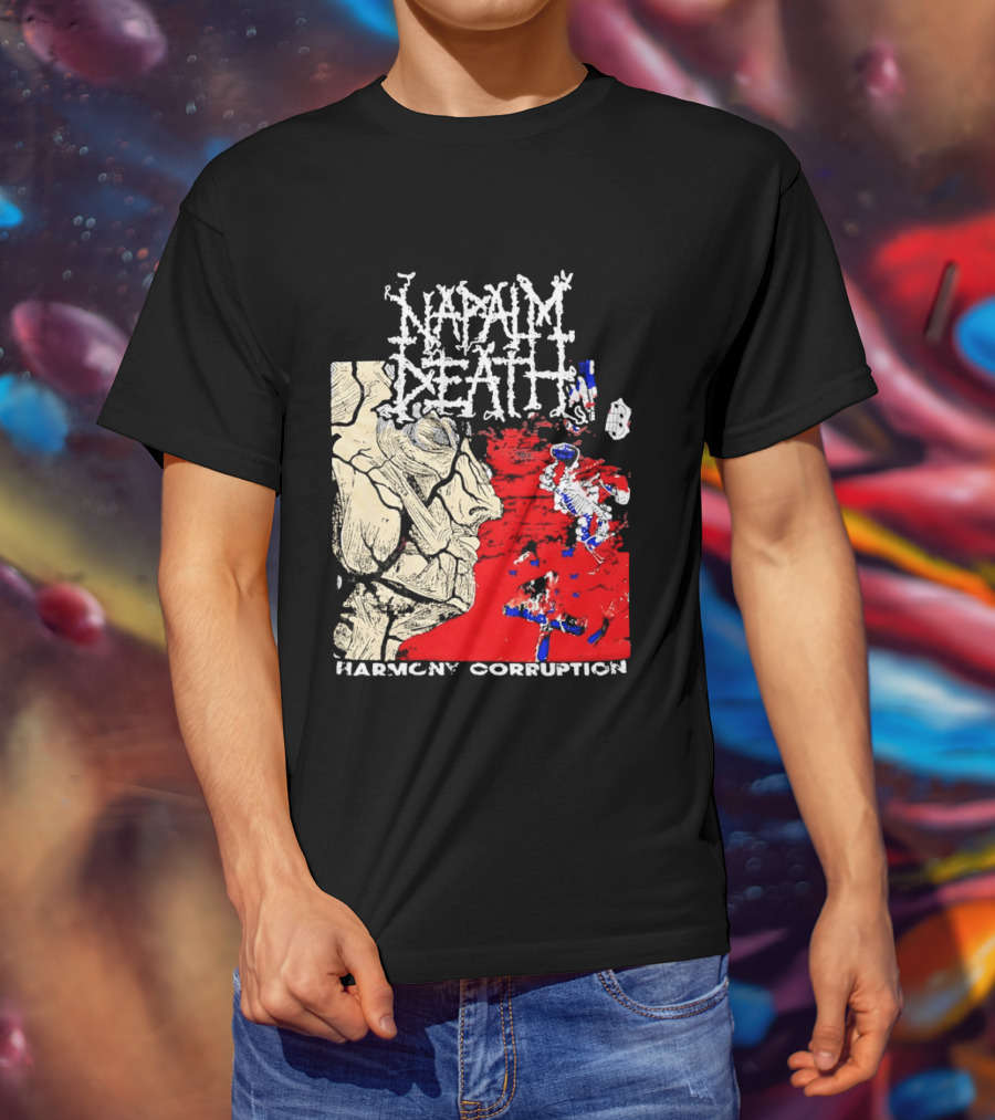 Napalm Death Harmony Corruption Abstract T-Shirt