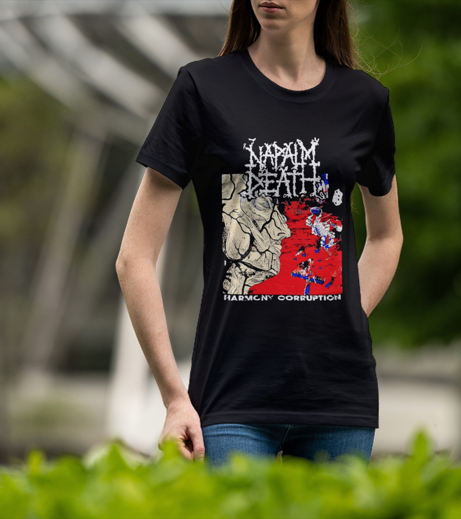 Napalm Death Harmony Corruption Abstract T-Shirt