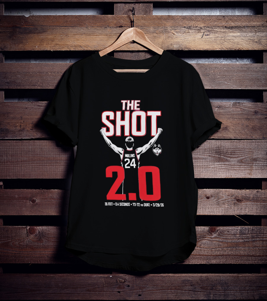 UConn Basketball Braylon Mullins The Shot 2.0 75 72 Vs Duke 3/24/22 T-Shirt