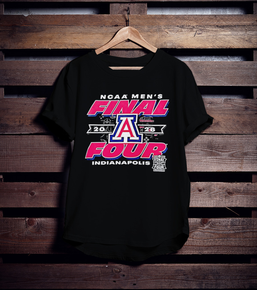 NCAA Men's Final Four Arizona Wildcats Indianapolis 2026 T-Shirt