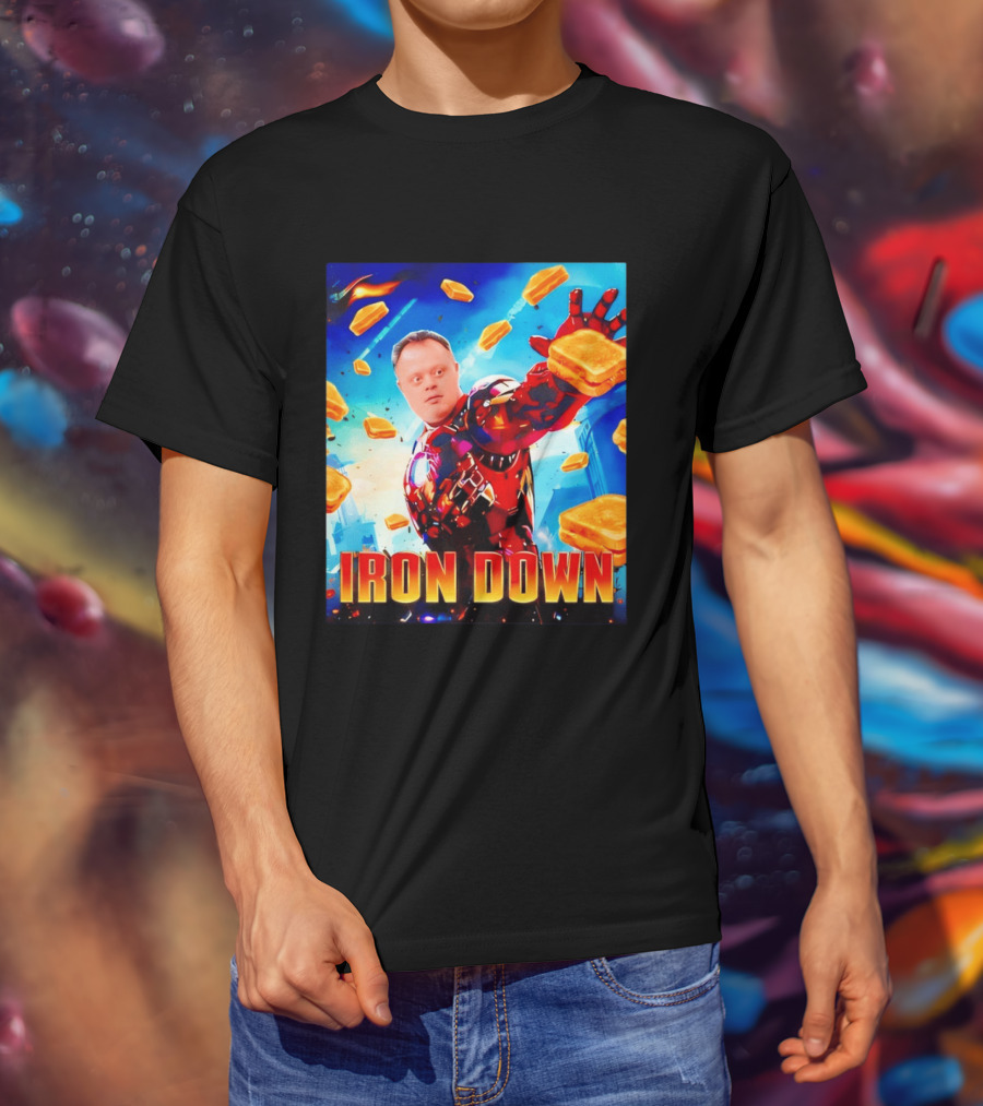 Iron Down Meme Toasted Hero Explosion T-Shirt
