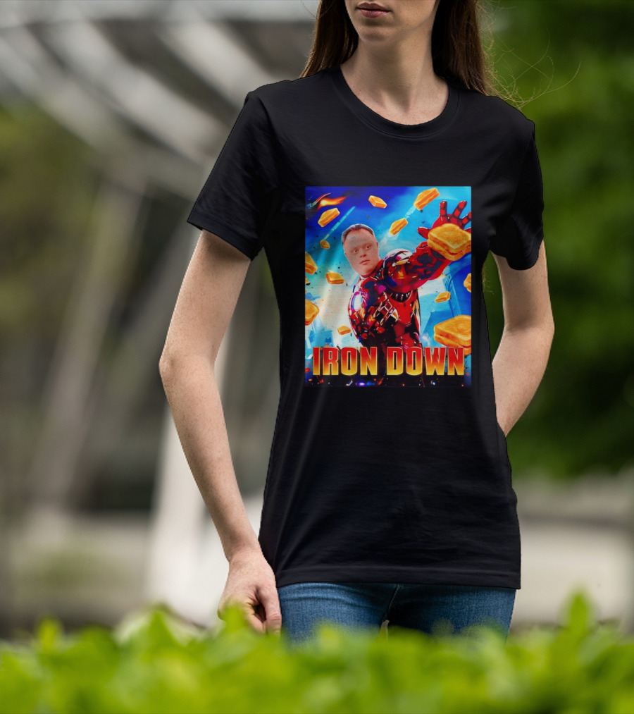 Iron Down Meme Toasted Hero Explosion T-Shirt