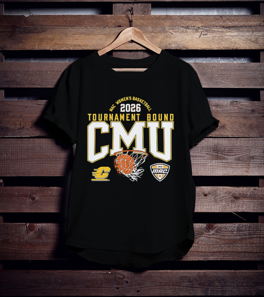 MAC Women's Basketball 2026 Tournament Bound CMU T-Shirt