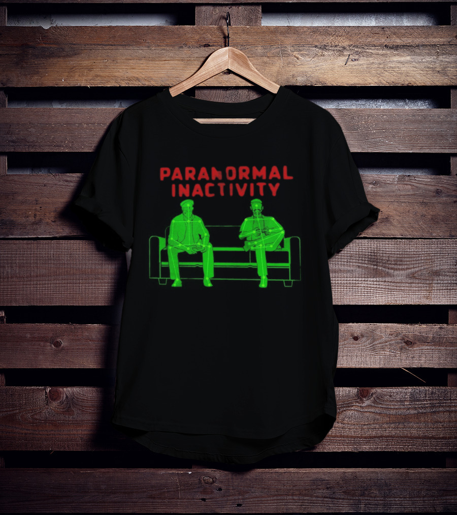 Paranormal Inactivity Ghostly Figures On Bench T-Shirt