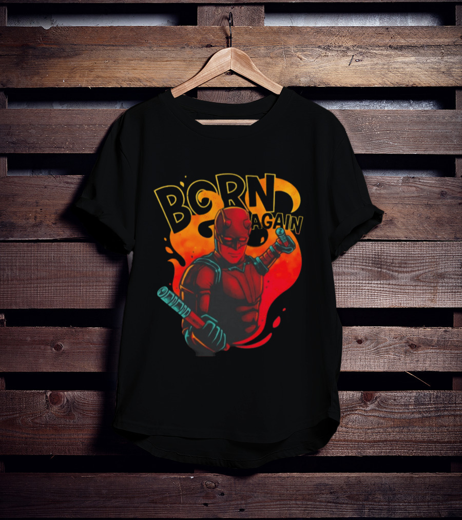 Born Again Daredevil Fiery Resurrection T-Shirt