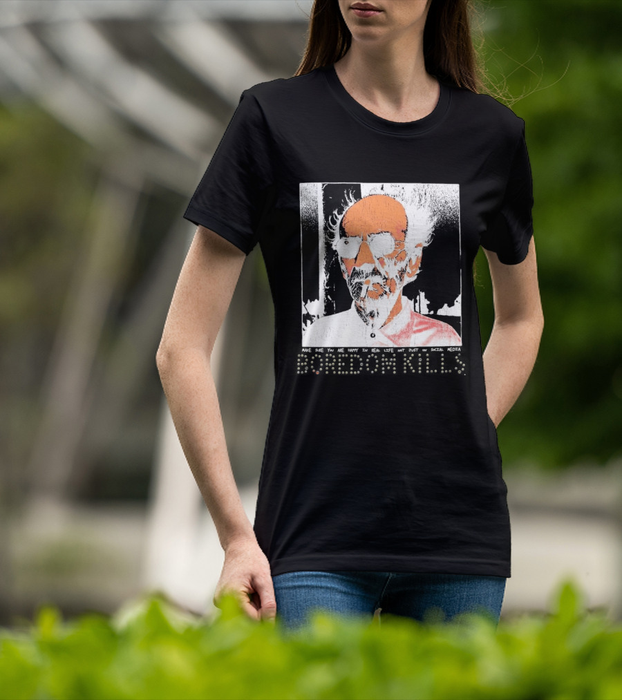 Make Sure You Are Happy In Real Life Andy Warhol Teacher T-Shirt