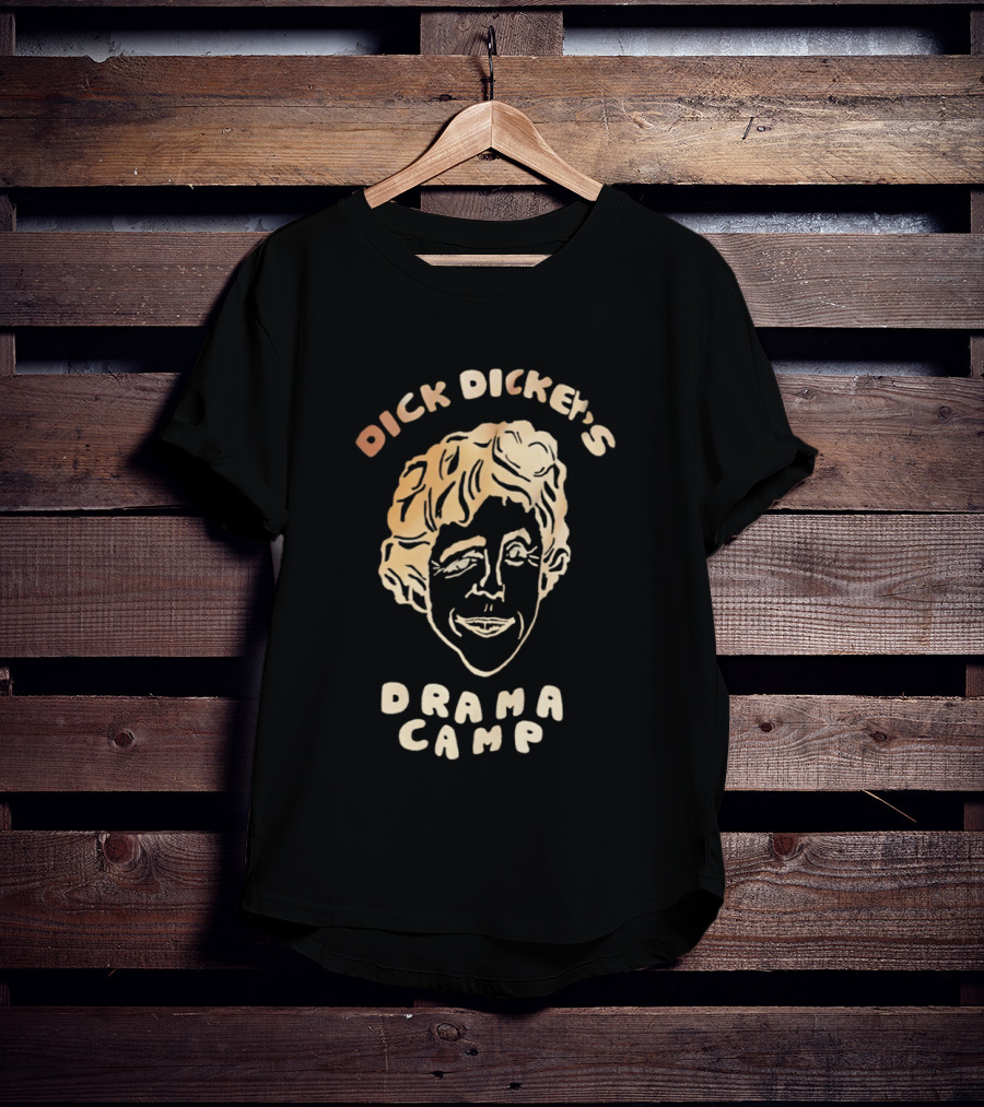 Dick Dickey's Drama Camp Funny Character Sketch Face T-Shirt