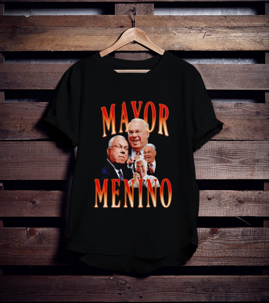 Mayor Menino Collage Of Smiling Expressions T-Shirt