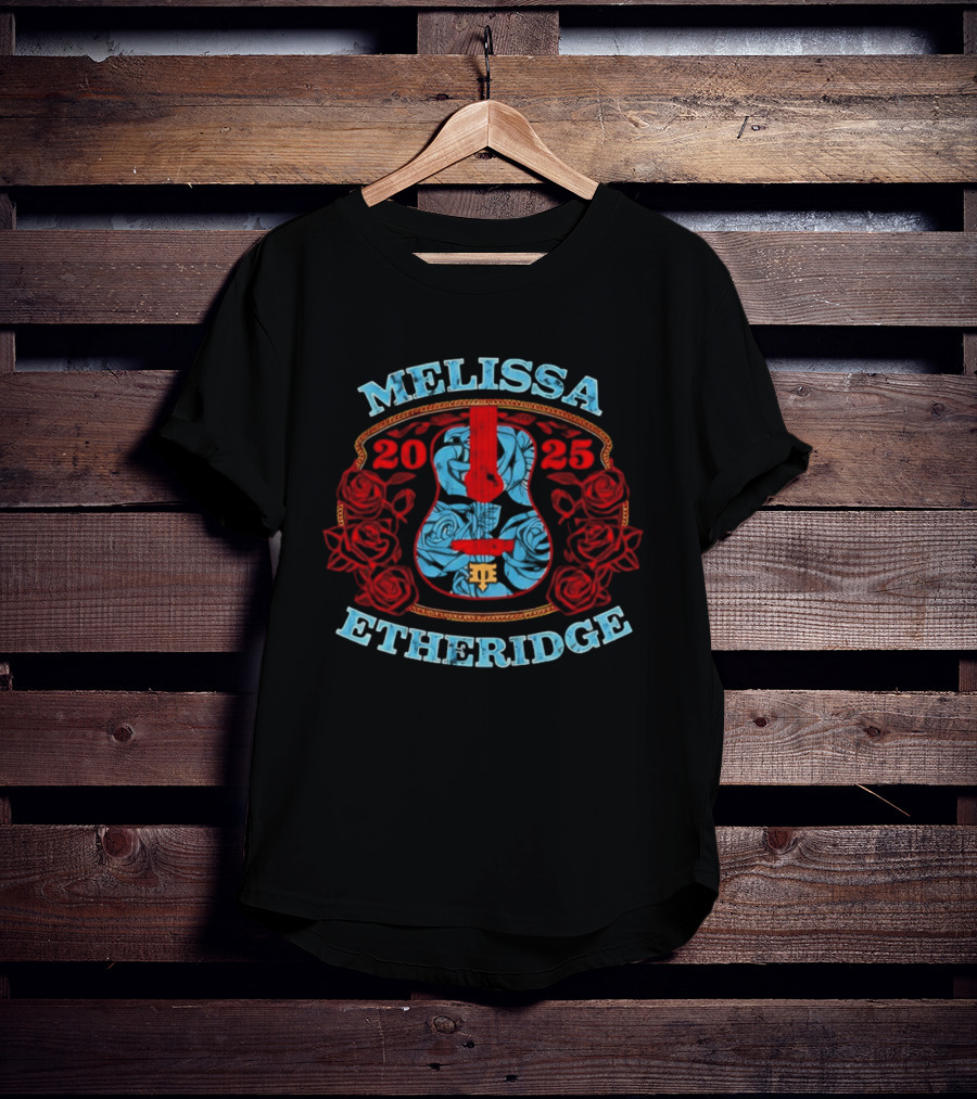 Melissa Etheridge Guitar Rose 2025 T-Shirt