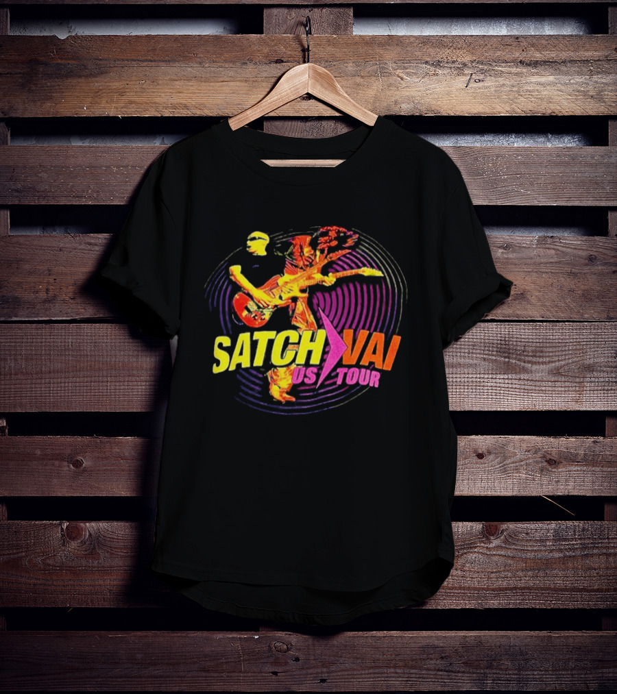 Satch Vai US Tour Electric Guitarist Spiral T-Shirt