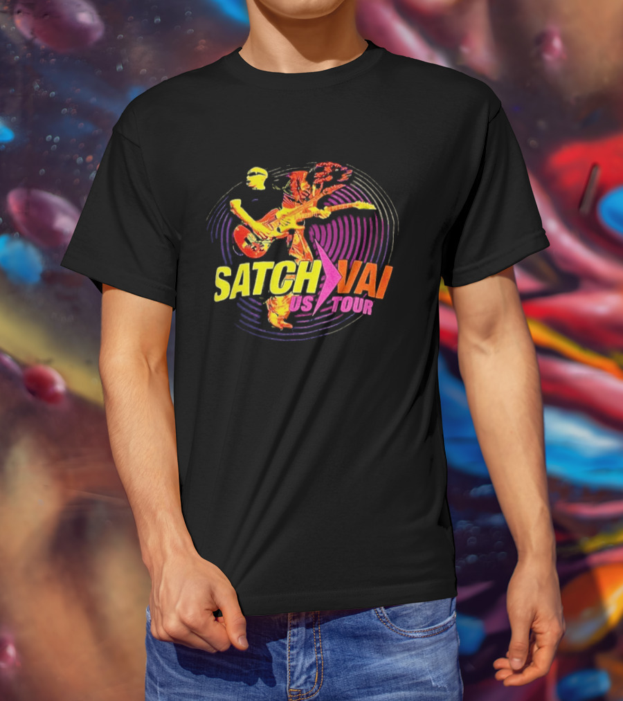Satch Vai US Tour Electric Guitarist Spiral T-Shirt